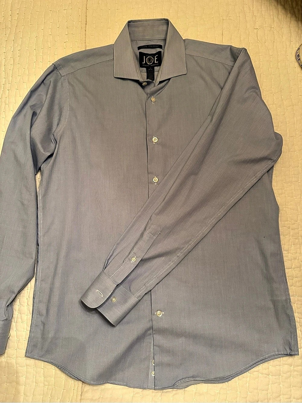 JOE Joseph Abboud Men’s Blue Slim Fit Stretch Dress Shirt 16 34/35 NWOT